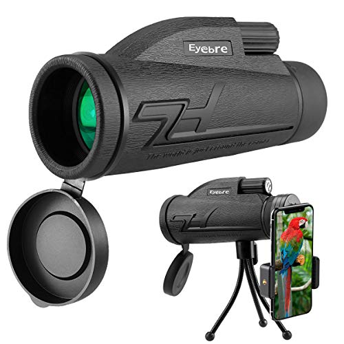 Telescopio Monocular, innislink 12x50 monocular HD Monoculares Telescopio BAK4 FMC Prisma con adaptador de teléfono y trípode, impermeable a Antivaho Para caza acampar observación aves juego de fútbol