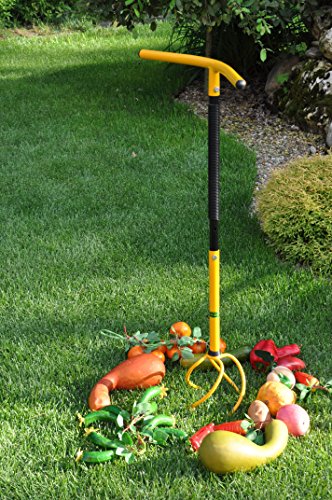 TORNADICA Cultivador y Extractor de Raíces Manual y Extensible, Herramienta de Jardinería Ligera y Fácil de Usar, Altura ajustable 84-105cm, 2kg