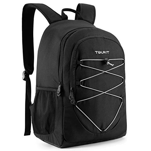 TOURIT Mochila Nevera Mochila Térmica Nevera Portatil Mochila Ligera con Enfriador Genial para el Almuerzo, Picnics, Senderismo, Playa, Parque o Día Viajes, Barbacoa, 28 Latas