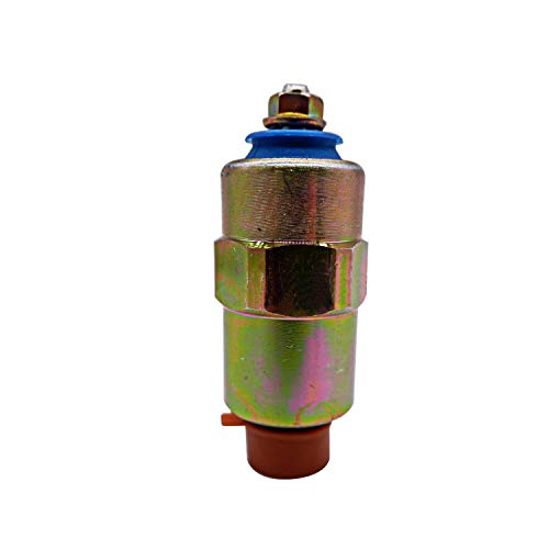 Válvula Solenoide de Apagado de Combustible Diesel 12V 83981012 E8nn9d278aa Re22744 7167620B para Tractor Ne w Hollan d TB80 TB90 TB100 TB110 TS90 TS100 TS115 Minicargador L865 L88S LS190 LX865 L783