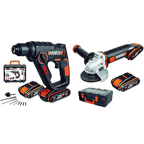 Worx Wx390.1 Martillo Atornillador y Amoladora WX800 40 W, 20 V