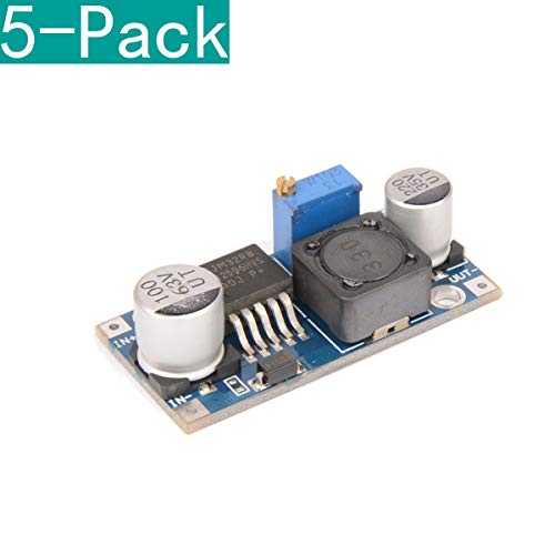 Youmile 5-Pack LM2596HVS DC-DC Convertidor reductor reductor ajustable Módulo de fuente de alimentación Salida 3V-30V