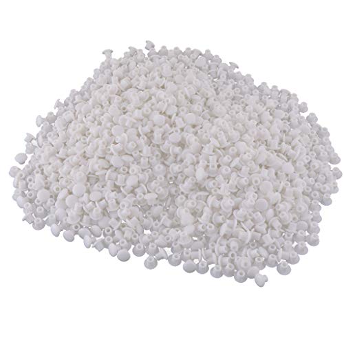 1000x Tapón De Agujero De Plástico Bisagra Tapa De Agujero Tapa De Obturación 5 Mm Para Puerta Cocina Armario Armario Armario - Blanco A