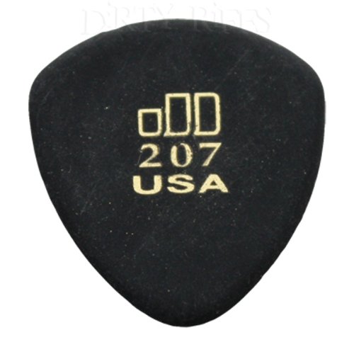 12 x Dunlop tamaño grande de punta redonda para pizarra Jazztone 207 Púas para guitarra presentadas/púas en estuche de metal