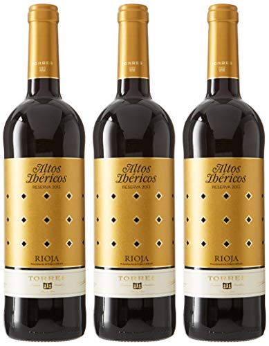 Altos Ibéricos Reserva, Vino Tinto - 3 botellas de 75 cl, Total: 2250 ml