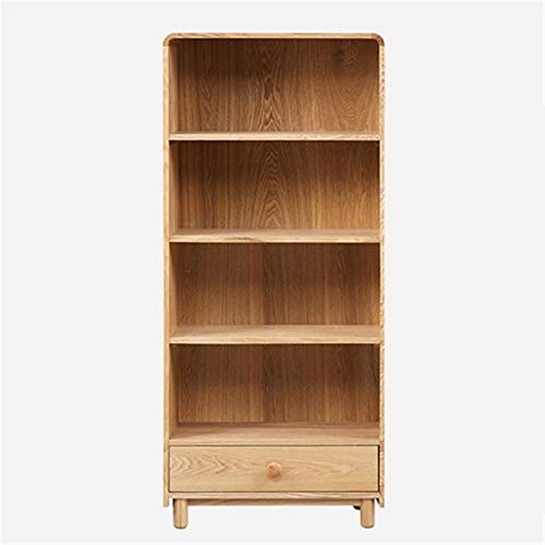 Anmy Estantería para Libros Estantería de Libros Estante sólido Estante para niños Multi-Capa Moderno Minimalista Nordic Pequeño Piso Gabinete de Almacenamiento (Color : Natural, Size : 70x157x70m)