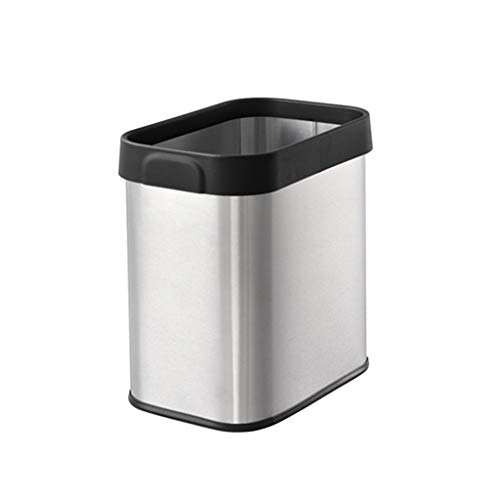 AOYANQI-Cubos de Basura La Basura sin tapar Can, Plaza Domésticos de Cocina Sala de Estar Papelera Can Dormitorio Basura de la Cocina Cuba de Almacenamiento fácil de Limpiar Bajo Techo, en Exteriores