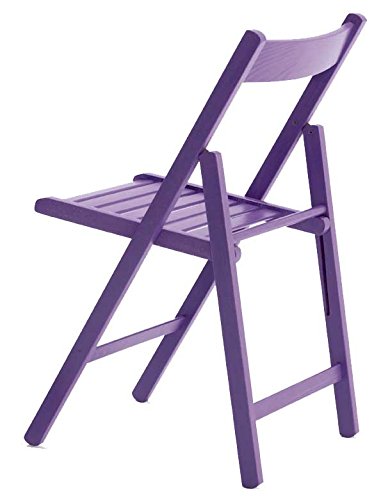 Aranaz Silla Plegable, Haya, Violeta, 43 x 47 x 79 cm