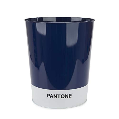 Balvi Papelera Pantone Color Azul Cubo de Reciclaje para la Oficina y el hogar Producto de papelería de diseño Moderno y Minimalista Lata 26x22x22 cm