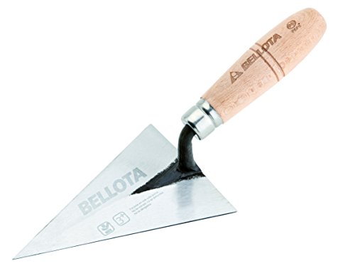 Bellota 5901-B Paletín forjado triangular, mango de madera de haya redondeado, 150x100 mm