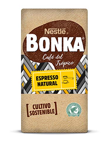 BONKA Café molido de tueste natural - Paquete de Café molido de 8 x 250 g- Total: 2 kg