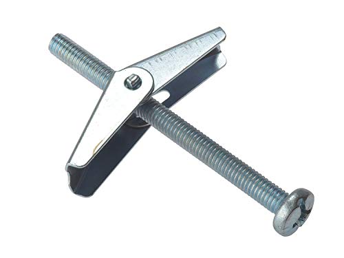 Bulk Hardware BH02494 - Ala Primavera Toggle Con Máquina Tornillo M3 X 50 Mm (Paquete De 20)