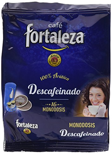 Café Fortaleza Café Descafeinado - 16 monodosis - [Pack de 5]