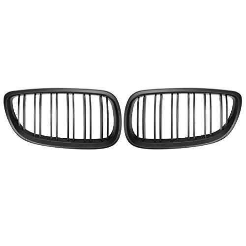 Cikuso Parrilla De Ri？on Delantera Negra Enrejado para BMW E92 E93 M3 3 Series Coupe 2006-2010