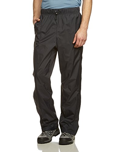 Columbia M Pouring Adventure Pantalón Impermeable, Nailon, Hombre, Negro, XXL/R