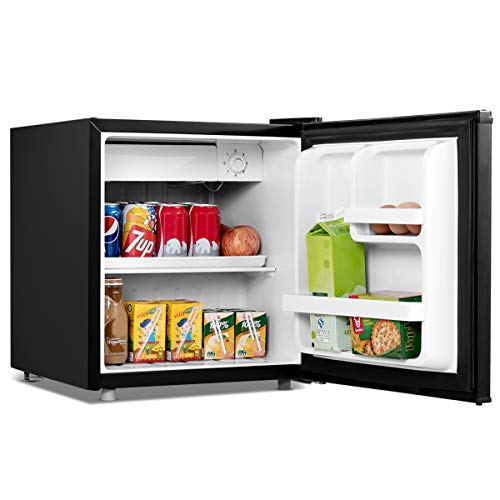 COSTWAY 48 litros Capacidad Refrigerador Mini Nevera Frigorífico Eléctrico Minibar (Negro)