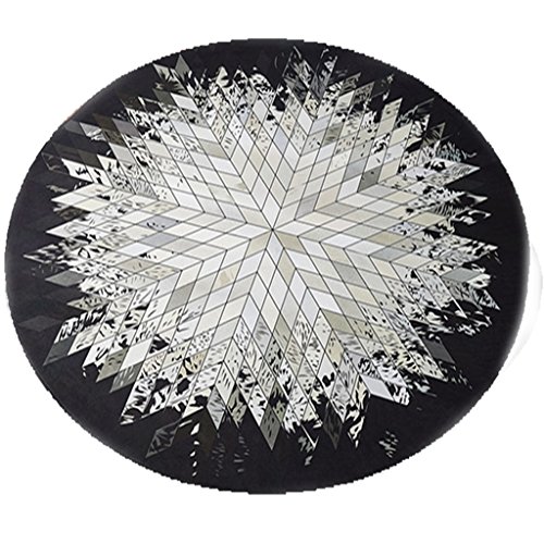 Desconocido Alfombra, Sala de Estar, Dormitorio, Alfombra del Piso, Acolchado, Antideslizante, Mesa de Centro, Alfombra, Alfombra Redonda, Alfombra (Color : Brown, Size : Diameter 100CM (39IN))