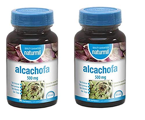 DIETMED ALCACHOFA 500 MG 180 Comprimidos en dos botes, diurético natural, potente détox, depurativo del hígado y colon. Adelgaza. Formula sin azúcar, sin lactosa, sin gluten, sin soja, apto veganos