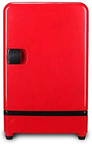 Dljyy Nevera portátil Coche Min-i Caldera Frigorífico Enfriador 16L Rojo Doble Refrigerador al Aire Libre Coche Compacto Congelador Nevera/Coche