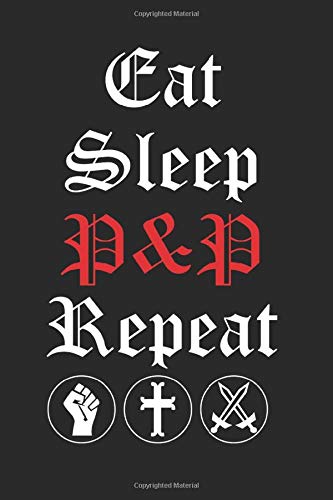 Eat Sleep P&P Repeat: Pen and Paper Roleplay Notebook