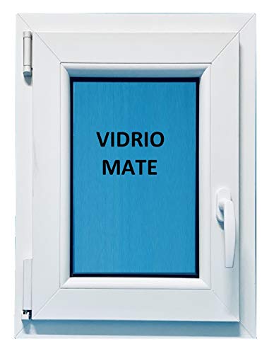 ECO-BLU (V22M) Ventana Pvc Baño 500x700 Oscilobatiente Izquierda Mate, Blanco, 500x700mm