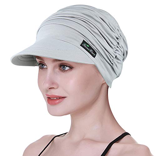 FocusCare Gorra Elegante de Chemo Newsboy para la Gorra del cáncer de Las Mujeres de la pérdida del Pelo