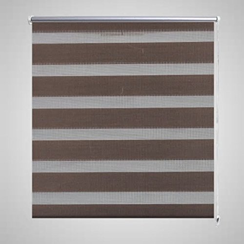 Furnituredeals Lado zugrol los – Estor Doble (Páginas Tren Duo 80 x 150 cm Coffee Material £ º100% poliéster springrollos