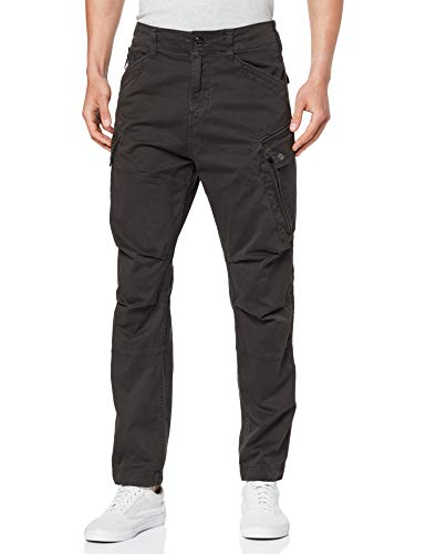 G-STAR RAW Roxic Tapered Cargo Pantalones, Gris (Raven 4893-976), 34W / 32L para Hombre