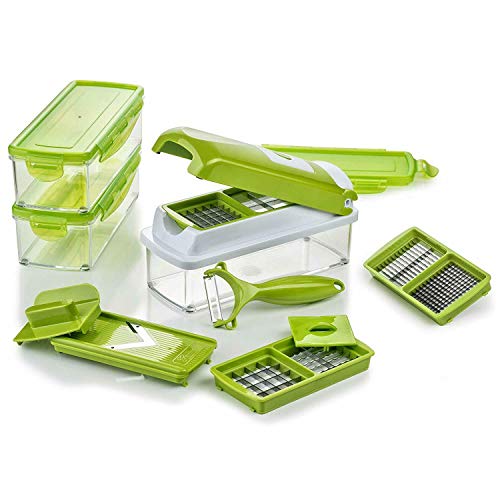 Genius Nicer Dicer Smart Cortador de frutas y verduras, 14 piezas