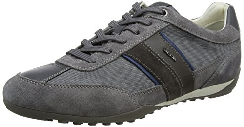 Geox U Wells C, Zapatillas Hombre, Gris (Dark Grey), 46 EU