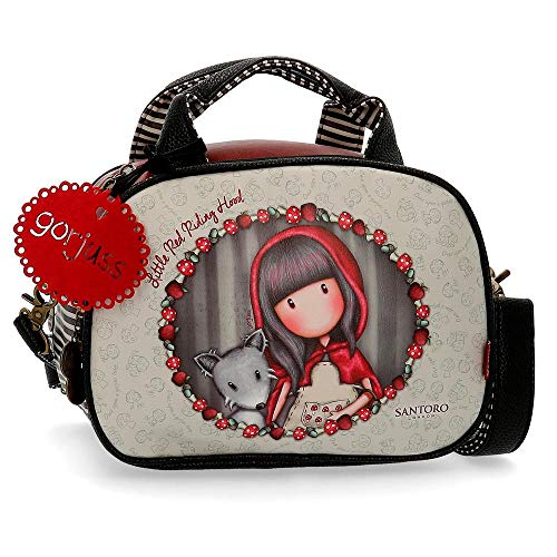 Gorjuss Little Red Riding Hood - Neceser con bandolera, 28 cm, Multicolor