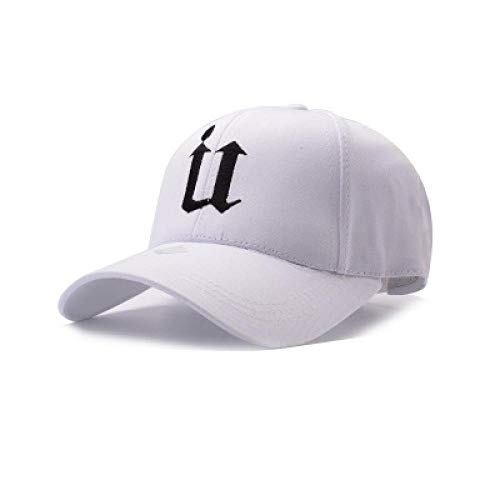 Gorras de béisbol Nuevos Modelos De Primavera Y Verano Gorra De Béisbol De Algodón con Letra U Bordada Sombrero De Sol Ajustable Gorra De Béisbol Deportiva Ajustable Blan