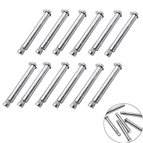 gotyou 10 Piezas tornillos de expansión de tuerca hexagonal externa de acero inoxidable con anclaje M8x100mm, acero inoxidable hexagonal externa de expansión Tornillo, Herramientas de Hardware