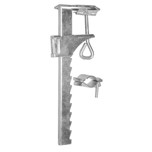 greemotion Soporte de sombrilla para terraza y balcón, Ajustable, Acero sólido, Margen de ajuste de aprox. 190 mm, gris/plata