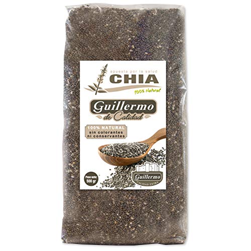 Guillermo Semillas de Chia 100% Natural 500gr sin conservantes ni colorantes