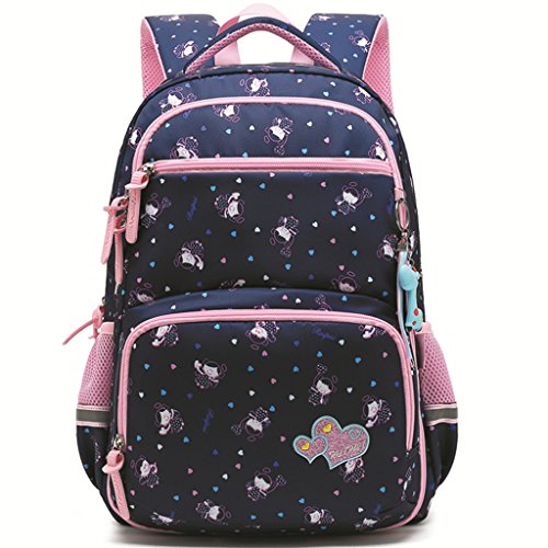 GYH Mochila - Mochila para niñas de la Escuela Primaria 1-3-4-6 Bolso de Hombro para niños con Tapa giratoria Bolso Informal Ligero de Gran Capacidad Mochilas para niños con ortopedia