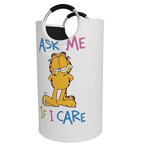 Hdadwy Cesta de lavandería Cool Garfield Cesto de lavandería Bolsa de Ropa Plegable Contenedor de Lavado Plegable Grande