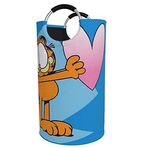 Hdadwy Cesto de lavandería Garfield Love Cesto de Ropa Plegable Bolsa de Ropa Plegable Contenedor de Lavado Plegable Grande