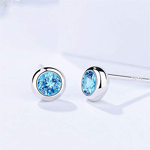 Home CNLXDSB Arete Pendientes Populares de Plata Roca de Plata esterlina de Plata esterlina 925 para Mujer Joyería de Pendiente Plateado Fino de Moda para Mujeres niñas