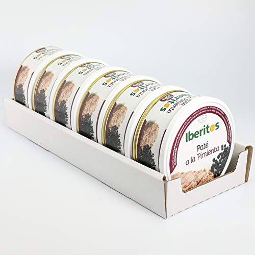 Iberitos - Paté A La Pimienta - 6 Latas X 250 Gr