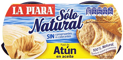 La Piara - Sólo natural - Paté de atún en aceite - 2 unidades