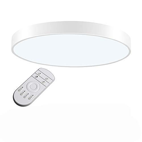 LED Lámpara de Techo 48W Plafón Led de Techo 3840Lúmenes Regulable 3000-6000K Φ60cm Redonda Moderna Cocina Balcón Pasillo Baño Iluminación Interior