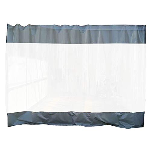 LSXIAO Al Aire Libre Impermeable Cortinas 0,5mm Transparente Lona De PVC, Parabrisas con Ojal Antioxidante Y Gancho De Acero Inoxidable para Terraza Toldo Toldo Pérgola