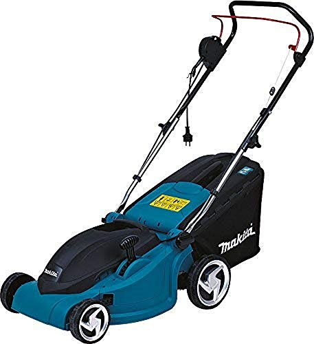 MAKITA ELM3800 Cortacesped Eléctrico, 1400 W, Azul, 38cm