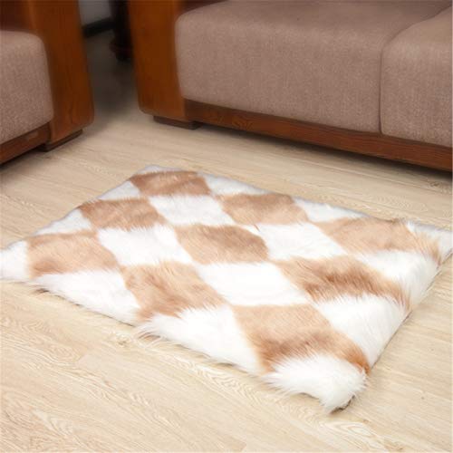 Manta de la decoración de la alfombra de felpa Alfombras Para Sofá Sofá Sofá Sofá Soft Faux Piel Área Alfombra Muela Fluffy Plush Silla Cubierta Asiento Asiento Fuzzy Alfombra Al Lado alfombras Decora