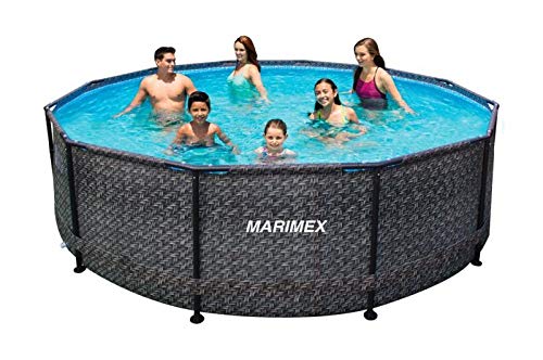 Marimex Florida - Piscina de ratán y acero para jardín