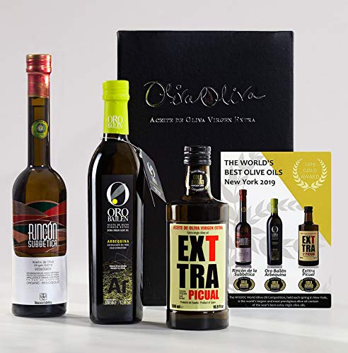 Medalla de Oro Nueva York 2019 – Premio Mejores Aceites de Oliva Virgen Extra del Mundo – Exttra Picual | Oro Bailén Arbequina | Rincón de la Subbética - Cosecha 2020-21 por Oliva Oliva