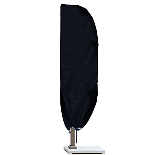 Meersee Funda Protectora de Parasol Funda Impermeable Universal para Parasoles con Pie y Sombrillas – Cubierta Resistente a la Intemperie para Iarasoles de Jardín