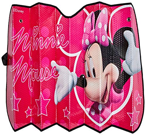 Minnie Spain MINNIE114 Parasol de Aluminio Rosa Mouse ventosas 130 x 70 cm y Universal