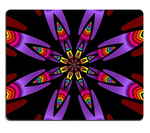 MSD Caucho Natural Gaming Mousepad imagen ID: 768714 Colorful diseño de pétalos de flor abstracta patrón de fondo procedentes de un diseño de fractal